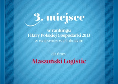 Maszoński Logistic - Pillar of Polish economy.