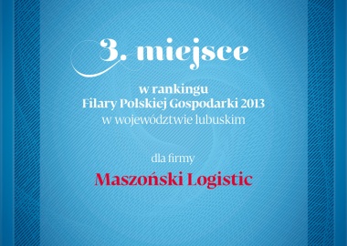 Maszoński Logistic Filarem Polskiej Gospodarki