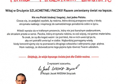 Maszoński Logistic ze szlachetną paczką